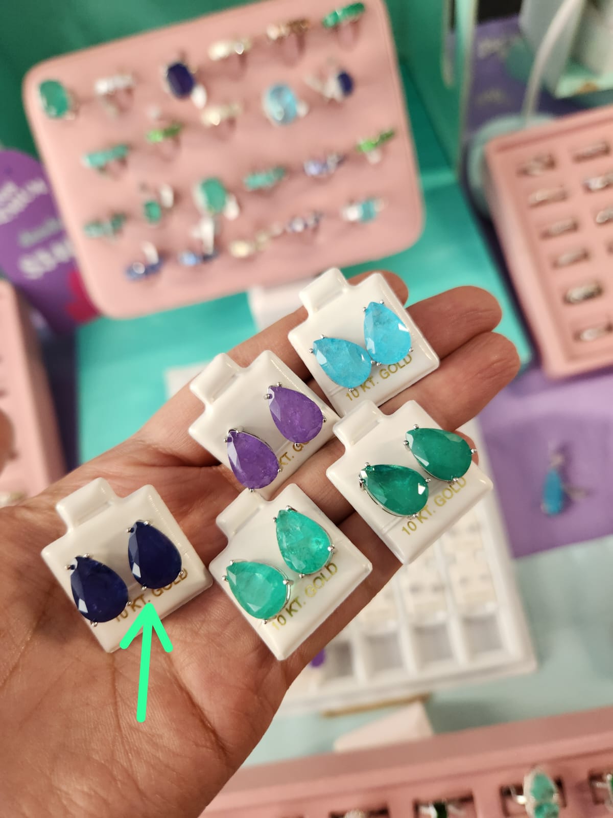 Aretes gota chicos