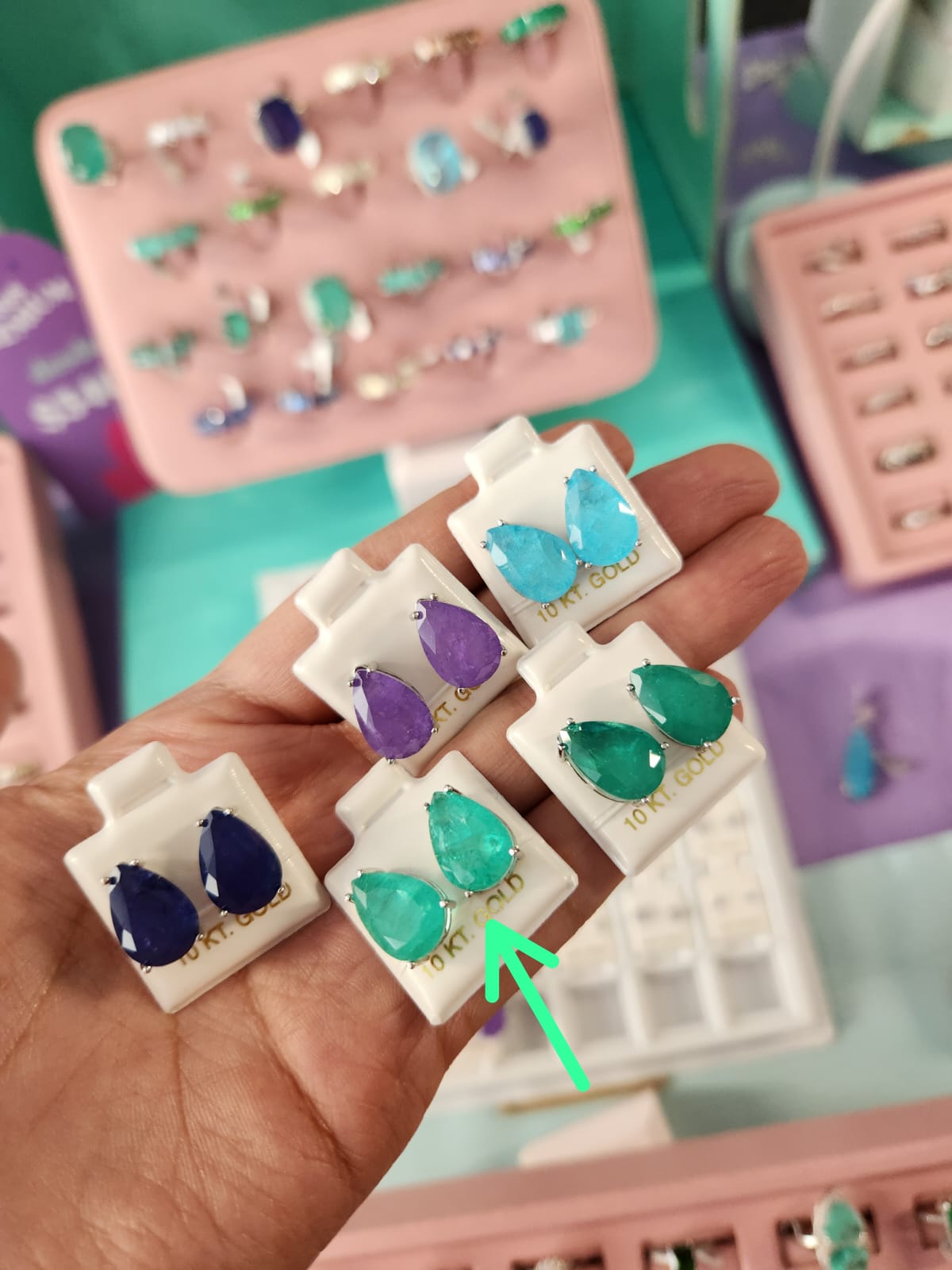 Aretes gota chicos