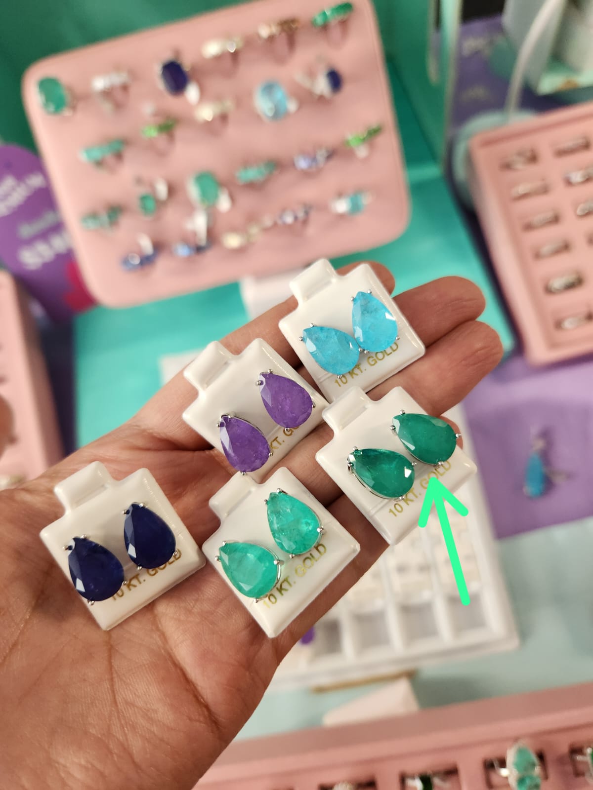 Aretes gota chicos