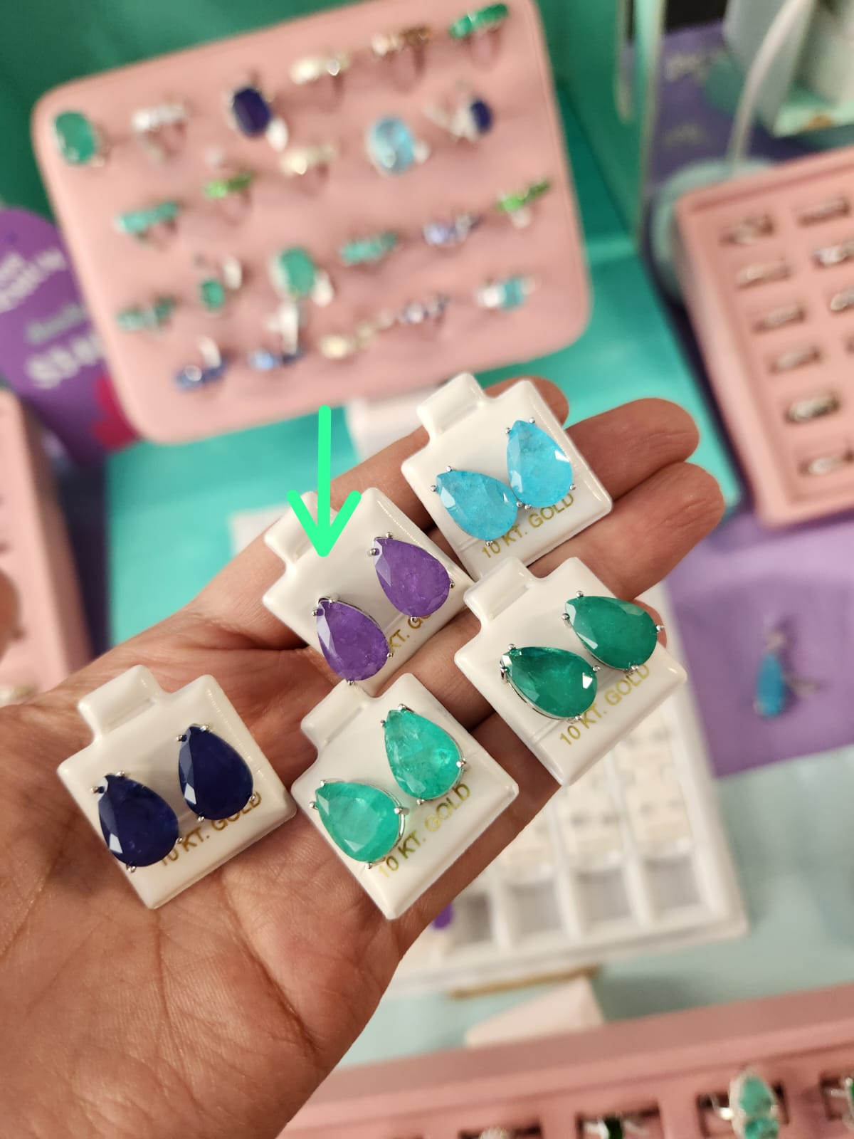 Aretes gota chicos