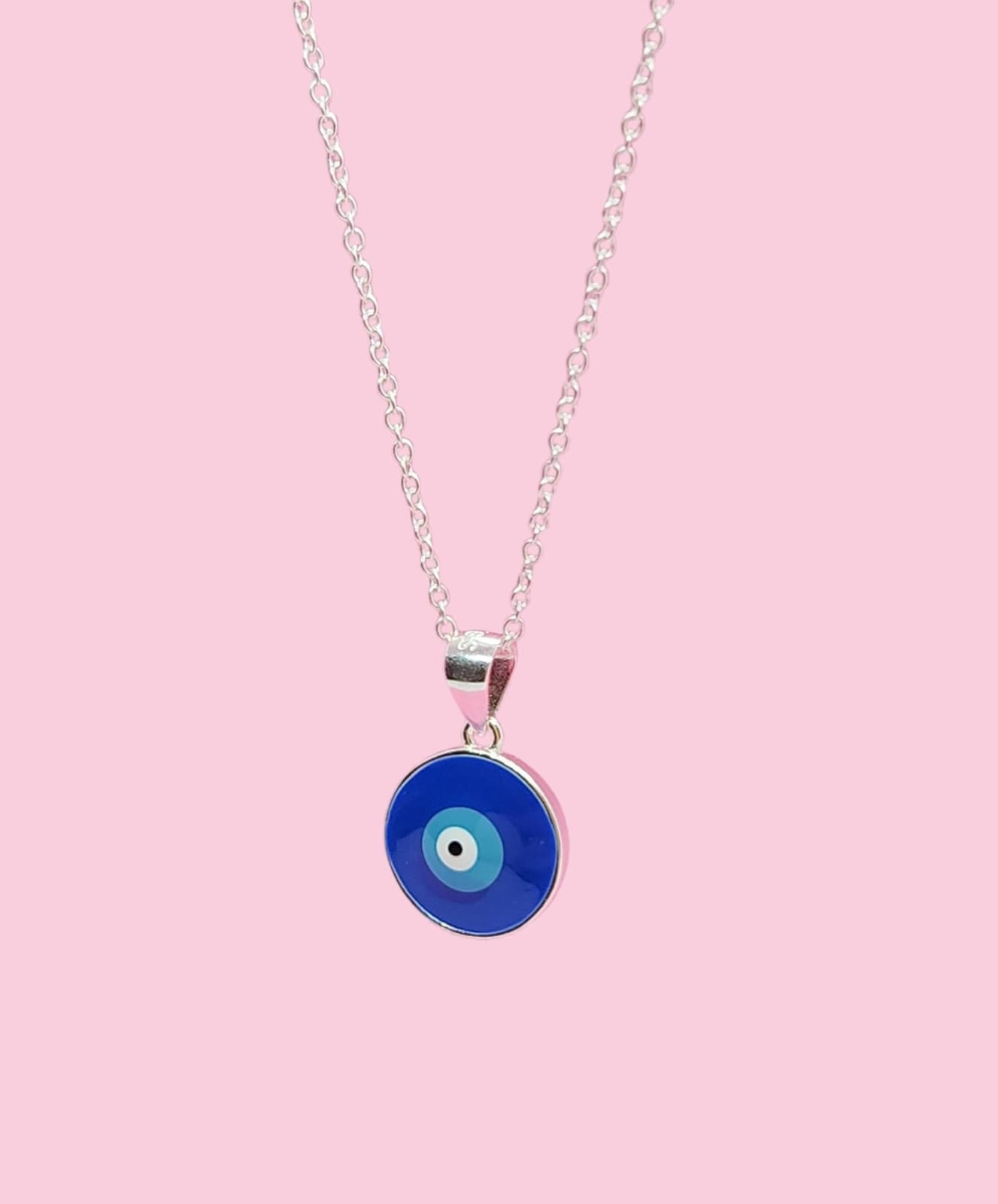 Cadena con dije de ojo turco azul