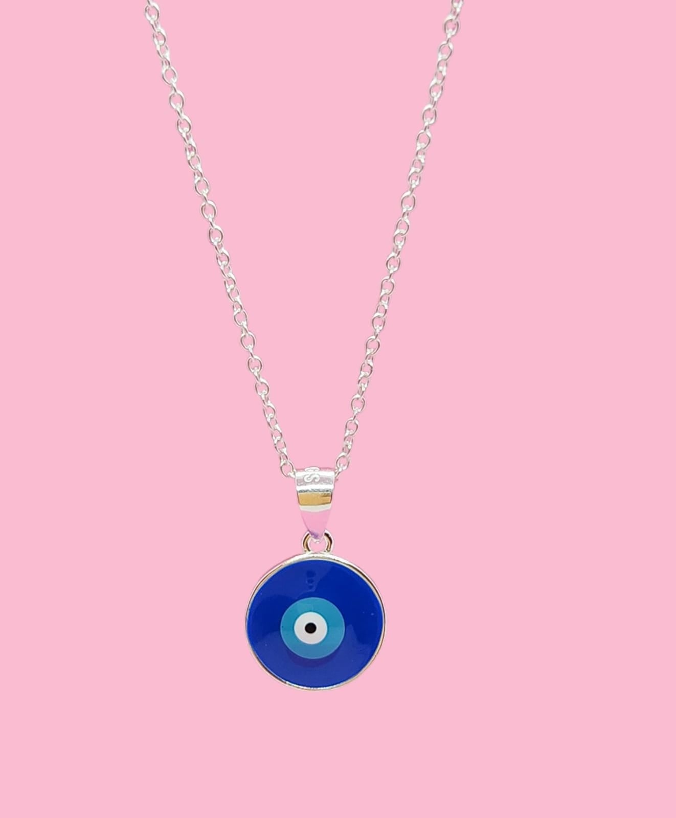 Cadena con dije de ojo turco azul