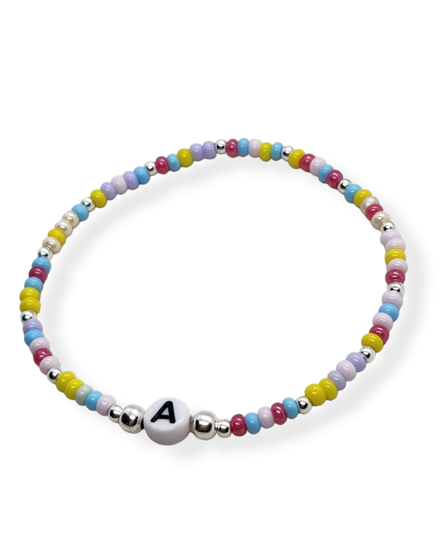 Pulsera de plata con iniciales