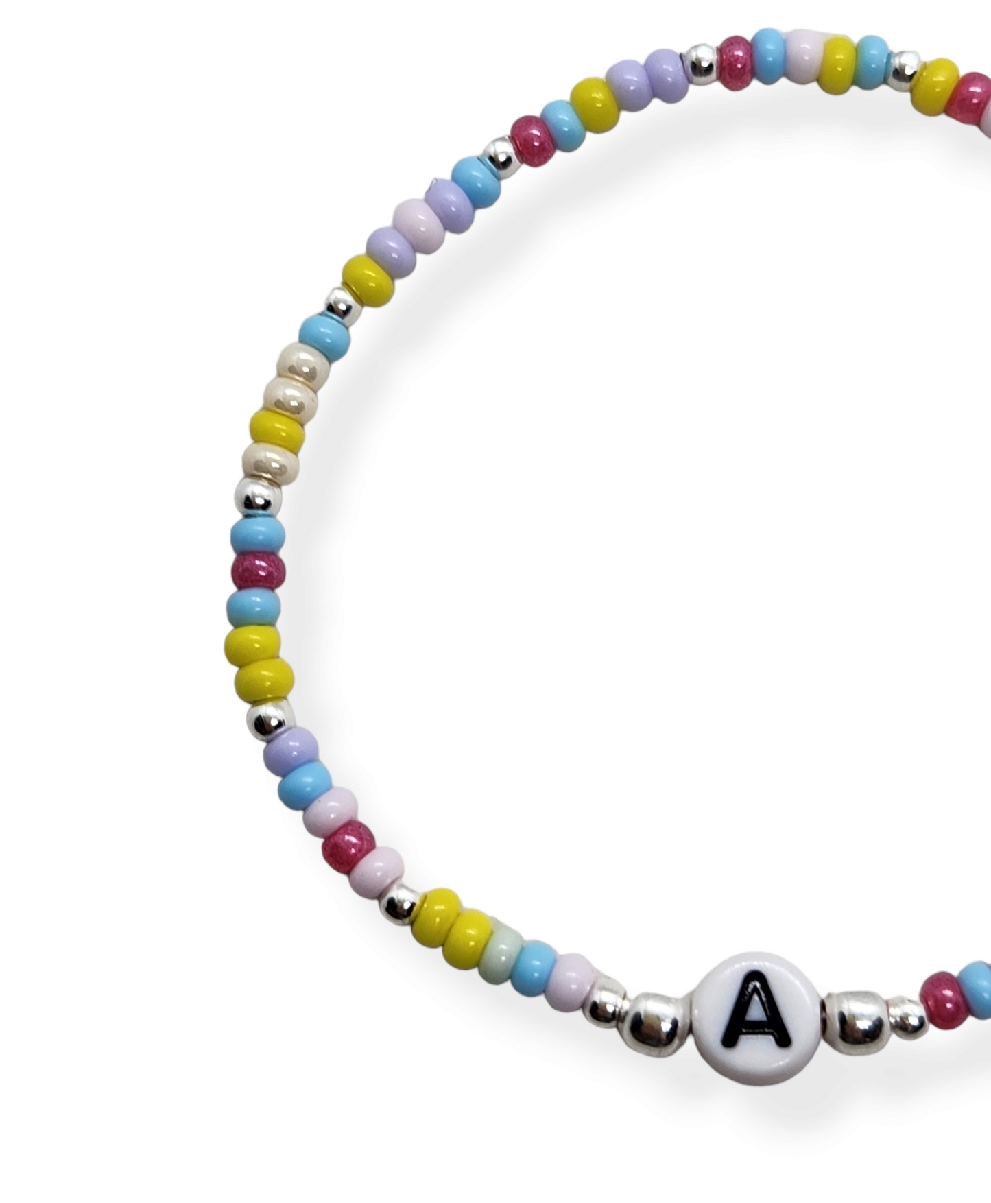 Pulsera de plata con iniciales
