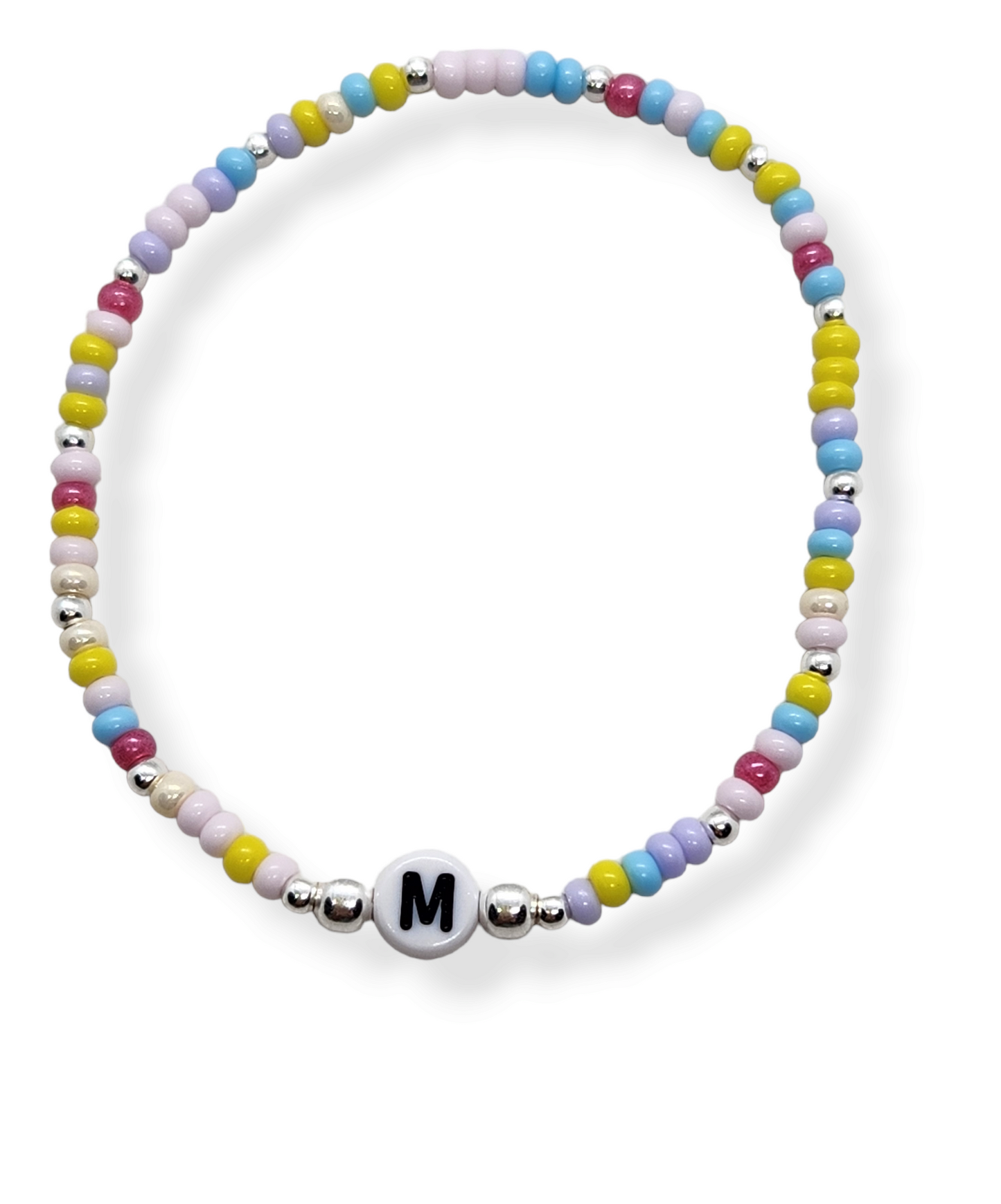 Pulsera de plata con iniciales