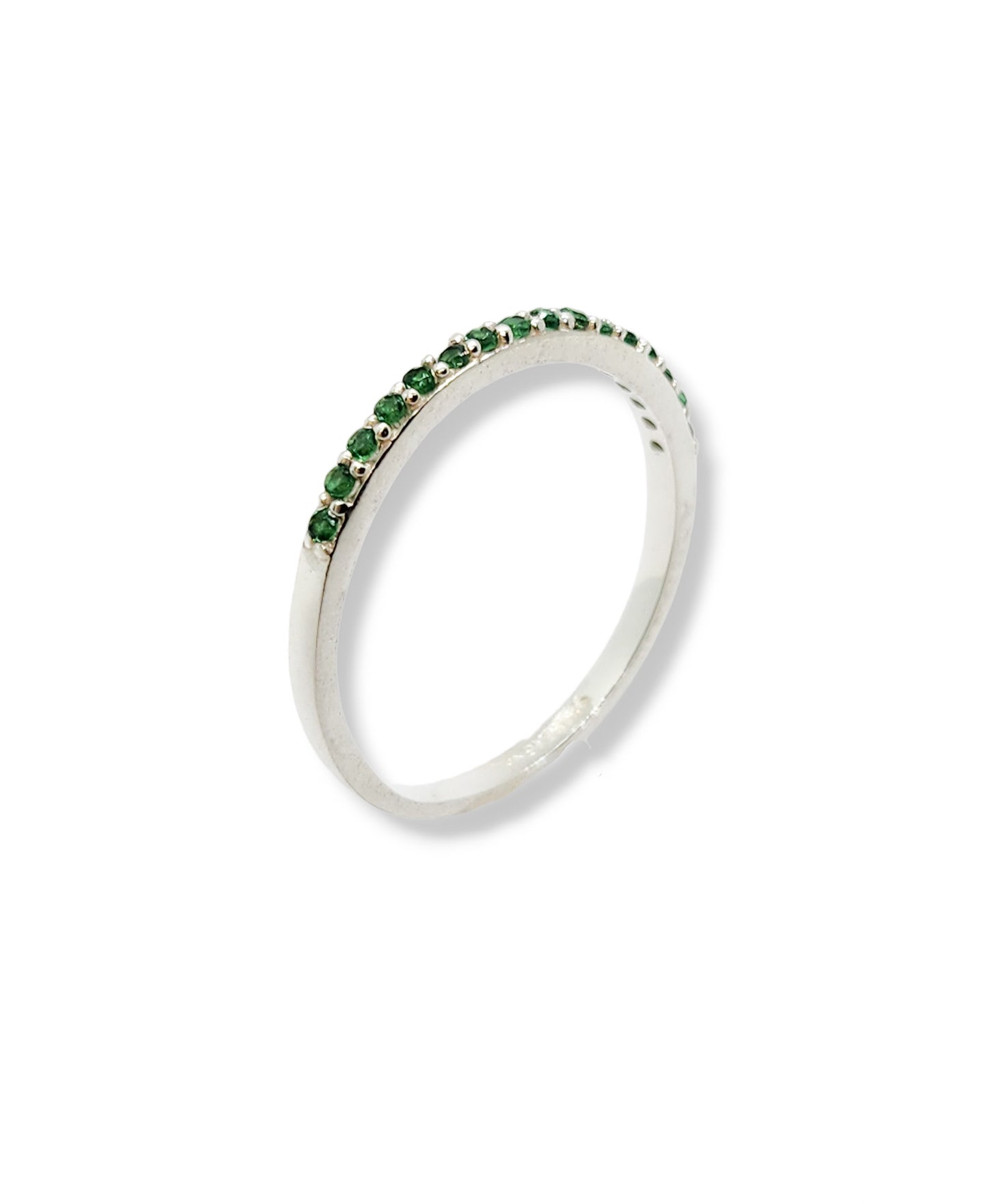 Anillo media churumbela verde