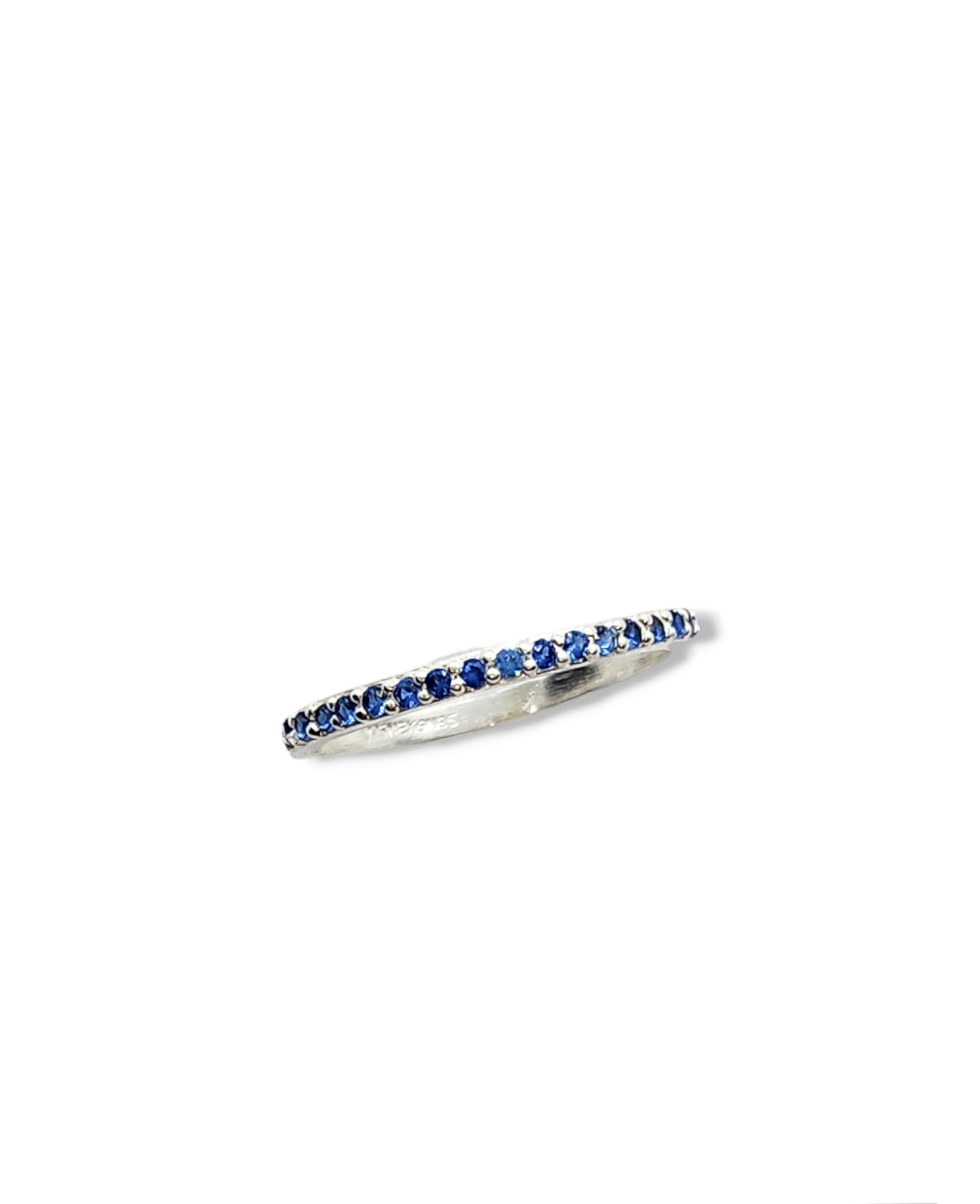Anillo media churumbela azul