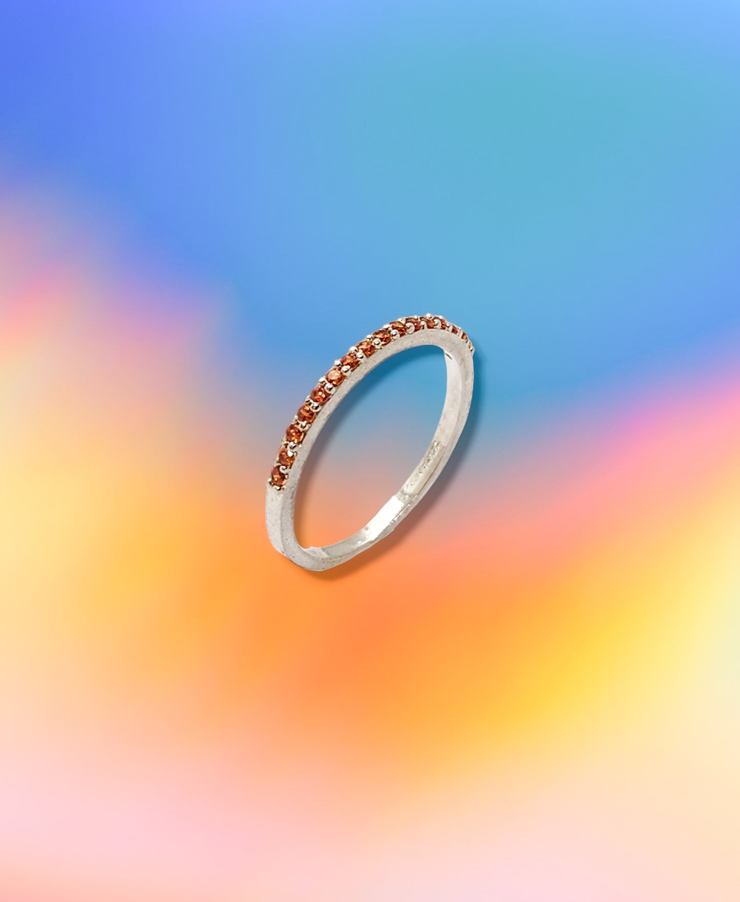 Anillo media churumbela naranja