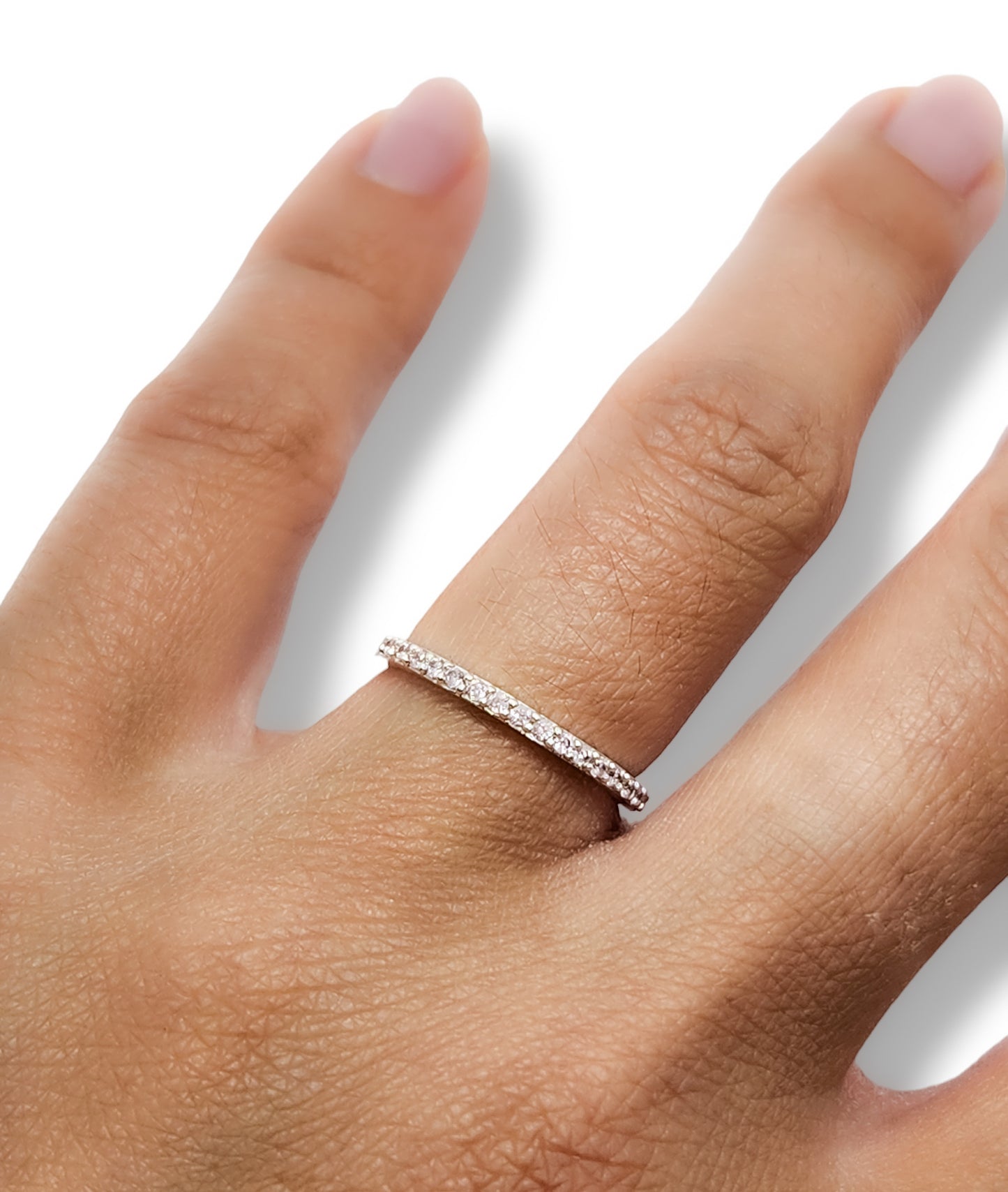 Anillo media churumbela blanca