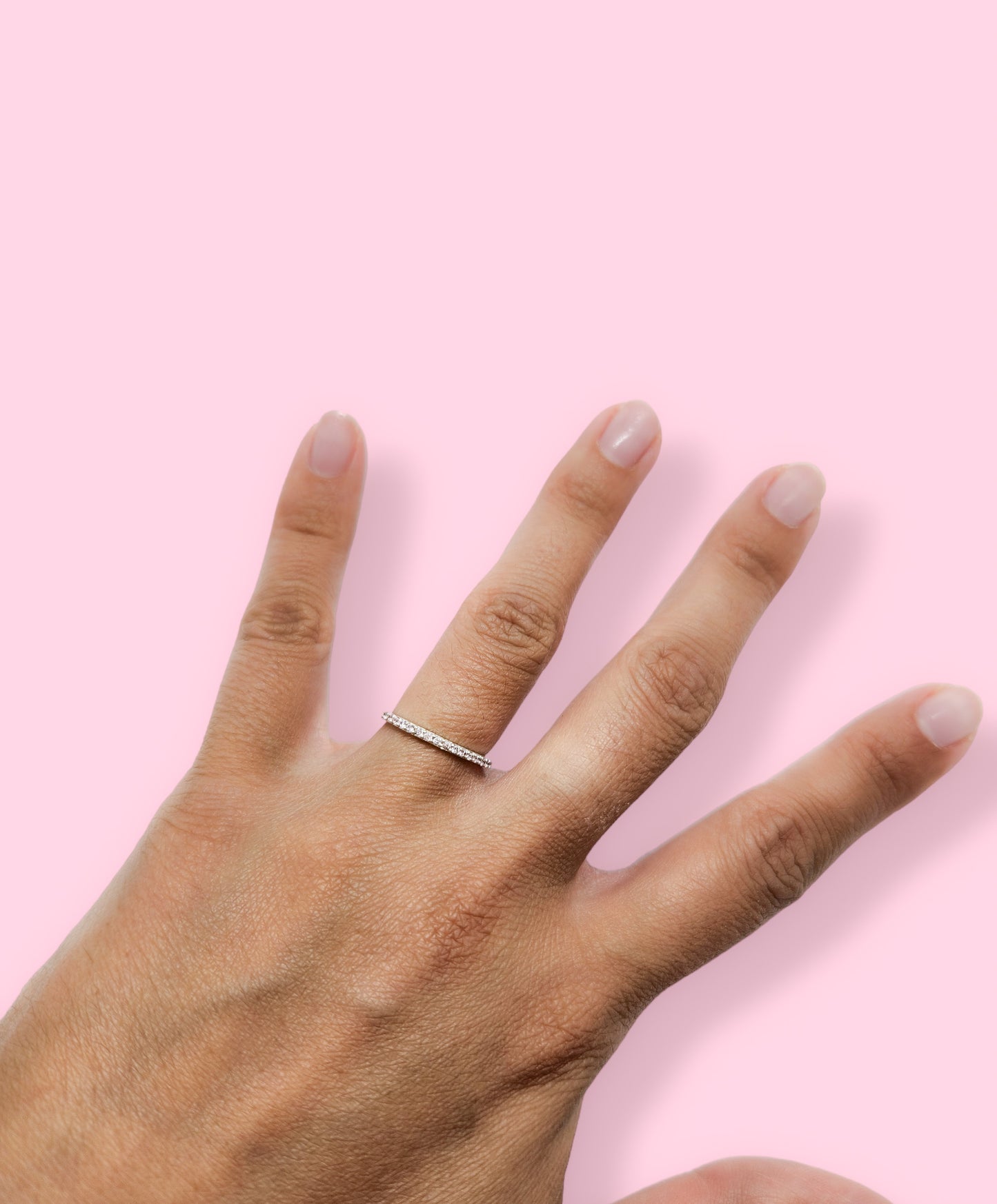 Anillo media churumbela blanca