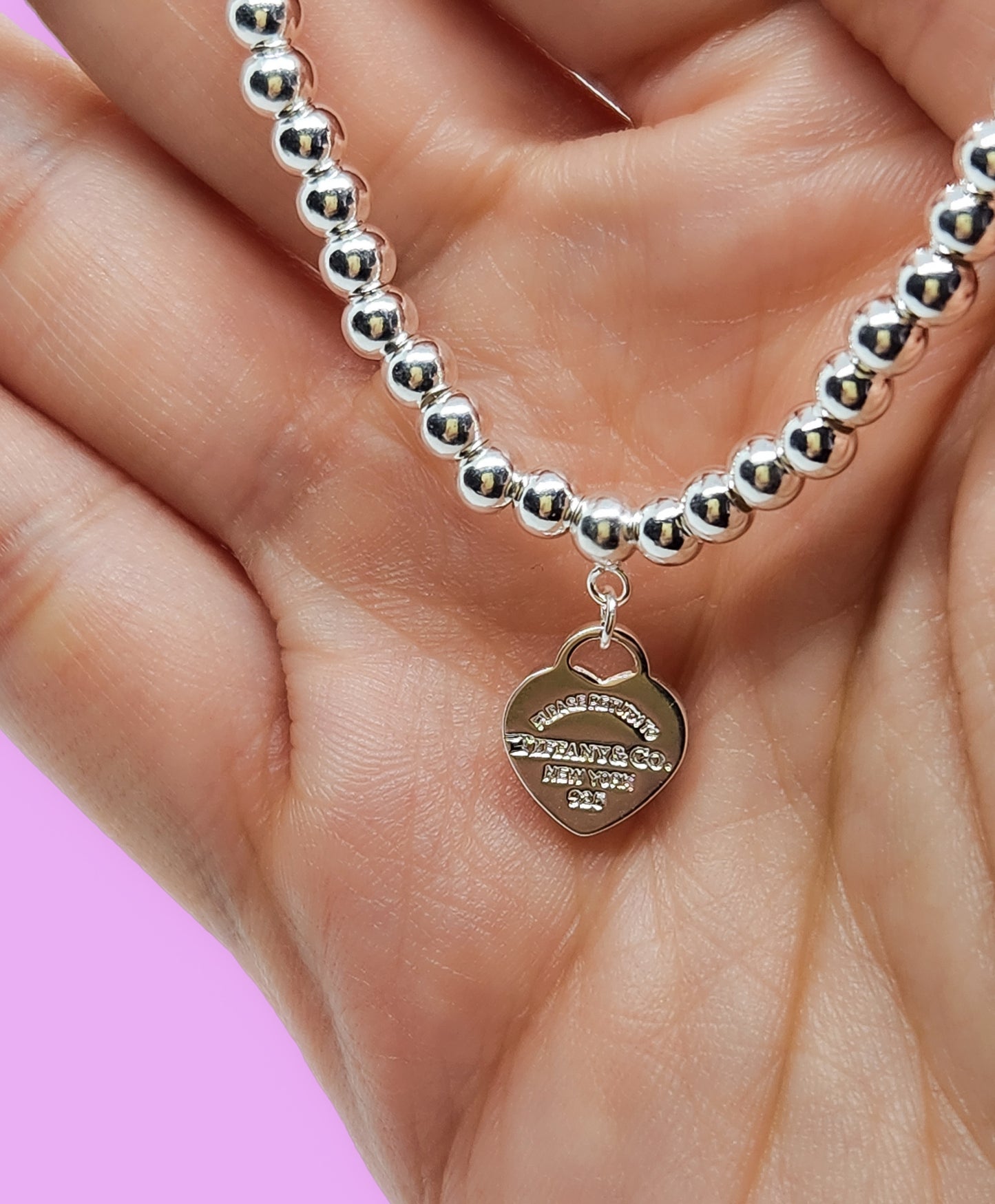 Pulsera corazón ROSA