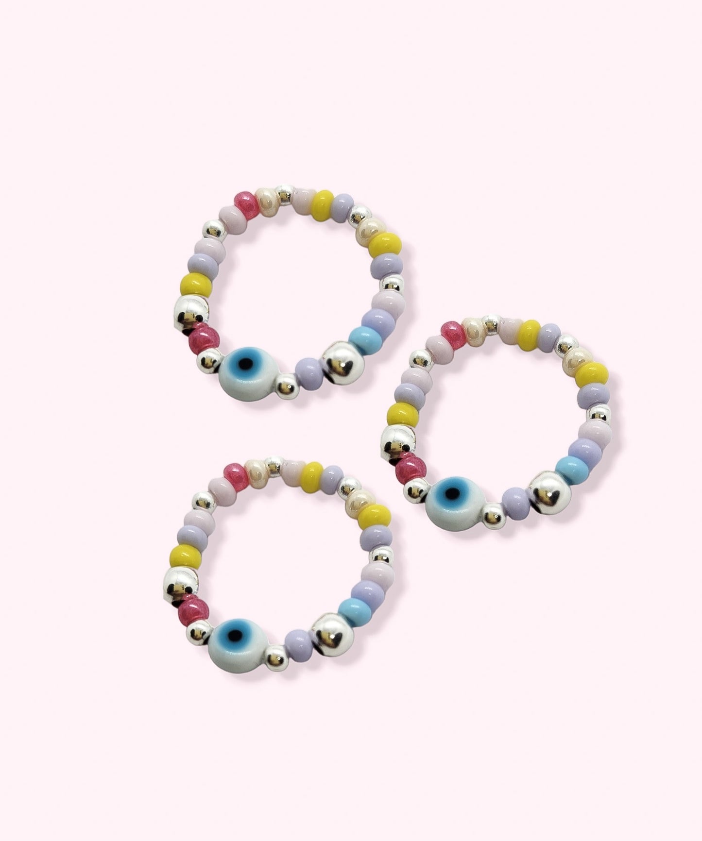 Anillo bolitas ojo turco