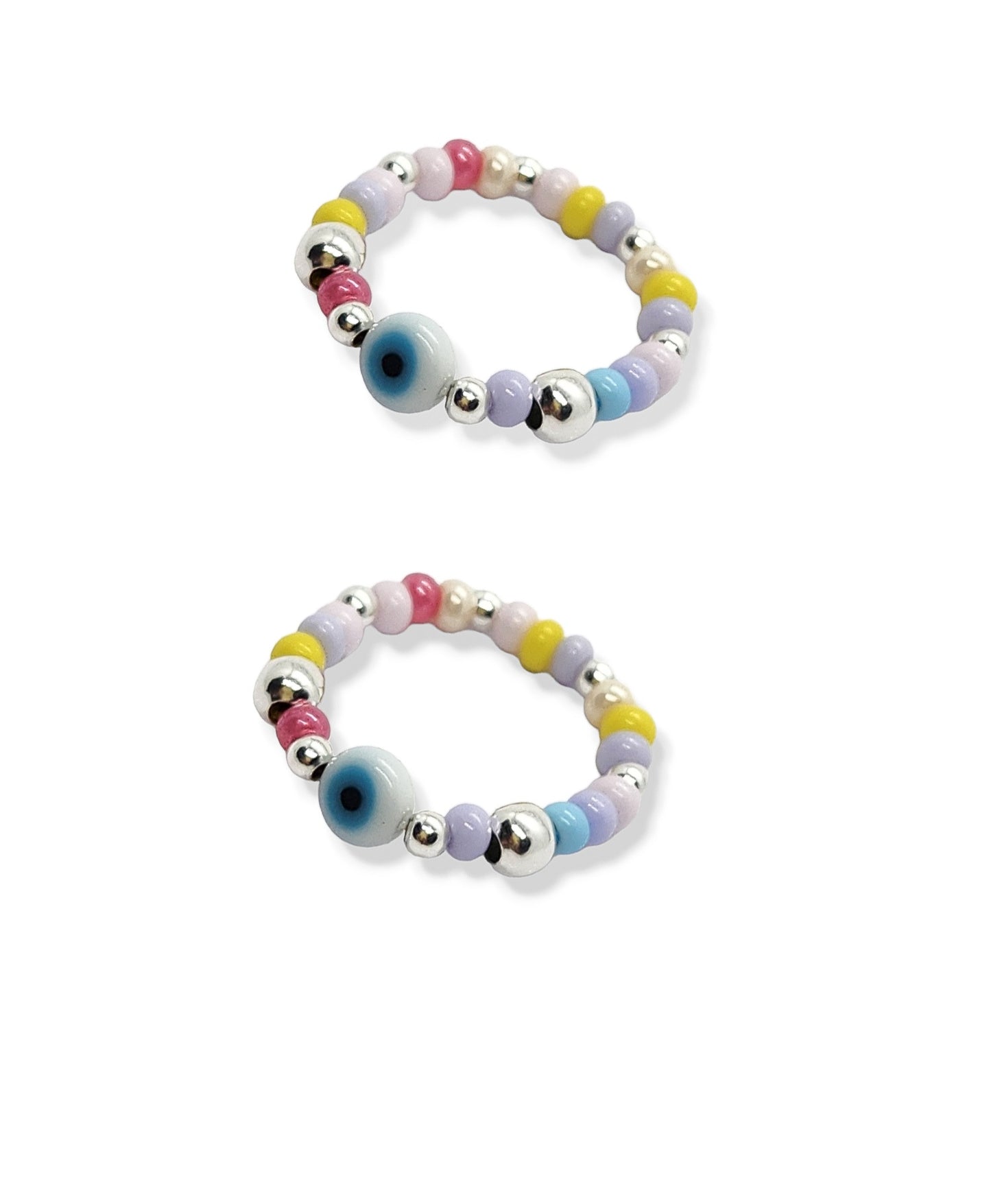 Anillo bolitas ojo turco