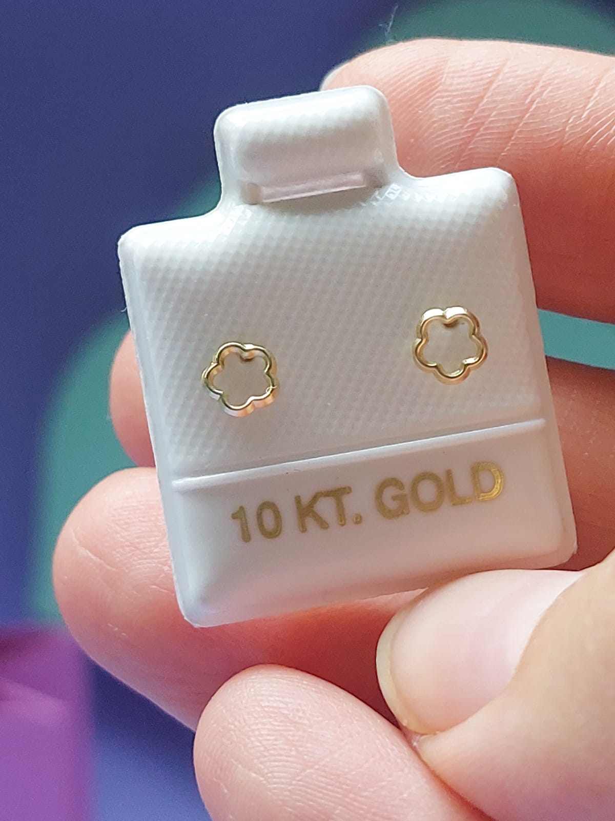 Broquel de Oro 10k flor