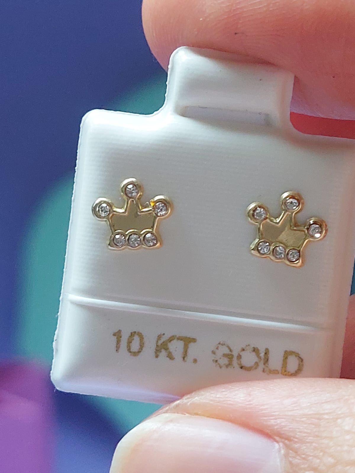 Broquel Oro 10k corona zirconias
