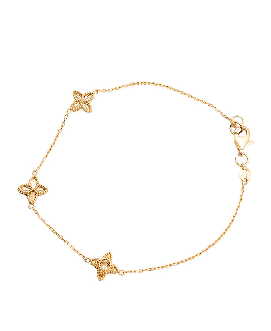 Pulsera Trébol oro 10k